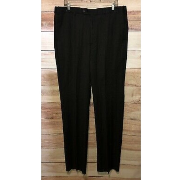 Winthrop & Church Charcoal Pants Sz 38R 100% Wool - Picture 1 of 6